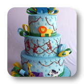 Jungle Theme Baby Shower Cake