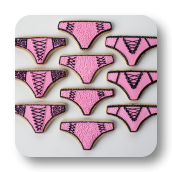 Lacey Pantie Cookies