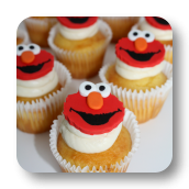 Elmo Cupcakes