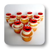 Elmo Cupcakes