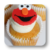 Elmo Cupcakes