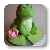 Frog on Lillypad Cake