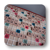 Scrabble Board Cake