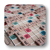 Scrabble Board Cake