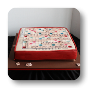 Scrabble Board Cake