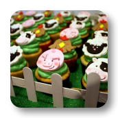 Barnyard Cupcake Toppers!