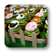 Barnyard Cupcake Toppers!