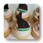 Chocolate Easter Bunny Cupcake Toppers