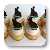 Chocolate Easter Bunny Cupcake Toppers