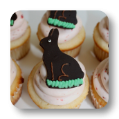 Chocolate Easter Bunny Cupcake Toppers