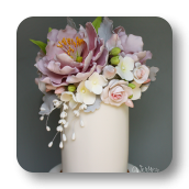 Vintage Floral Wedding Cake