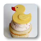Rubber Ducky Cupcake Toppers