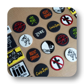 Punk Rock Cupcake Toppers (edible)