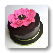 Tropical Flower Birthday Cake