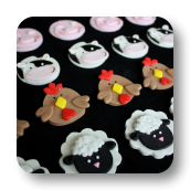 Barnyard Cupcake Toppers!