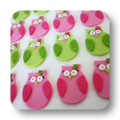 Owl Themed Birthday Cupcakes