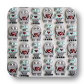 Robot Cupcake Toppers