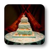 Ocean Waves & Sea Shell Cake