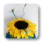 Sunflower and Dragonflies Cake