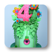 Enchanted Troll Forest Cake