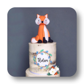 Woodland Theme Baby Shower Cake