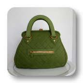 Green Hand Bag Cake