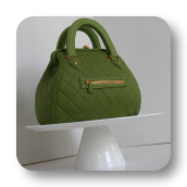 Green Hand Bag Cake