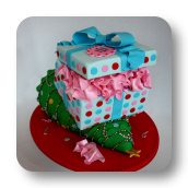 "Have a Holly Jolly Christmas" ~ 40th Birthday Cake