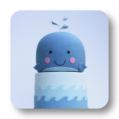 Baby Whale Cake