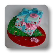 "Have a Holly Jolly Christmas" ~ 40th Birthday Cake
