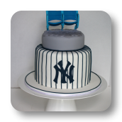 Yankee Stadium Seat Topper Groom's Cake