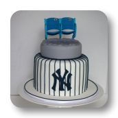 Yankee Stadium Seat Topper Groom's Cake