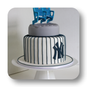 Yankee Stadium Seat Topper Groom's Cake